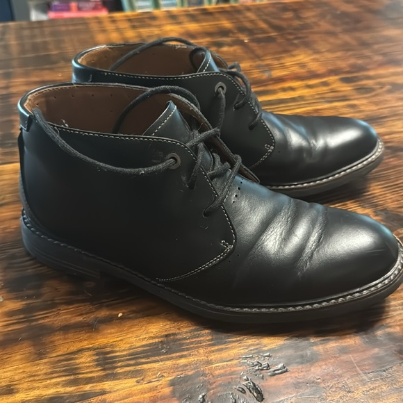 Clark’s Chukka Leather Boots, Black, Size 7 - Picture 5 of 7